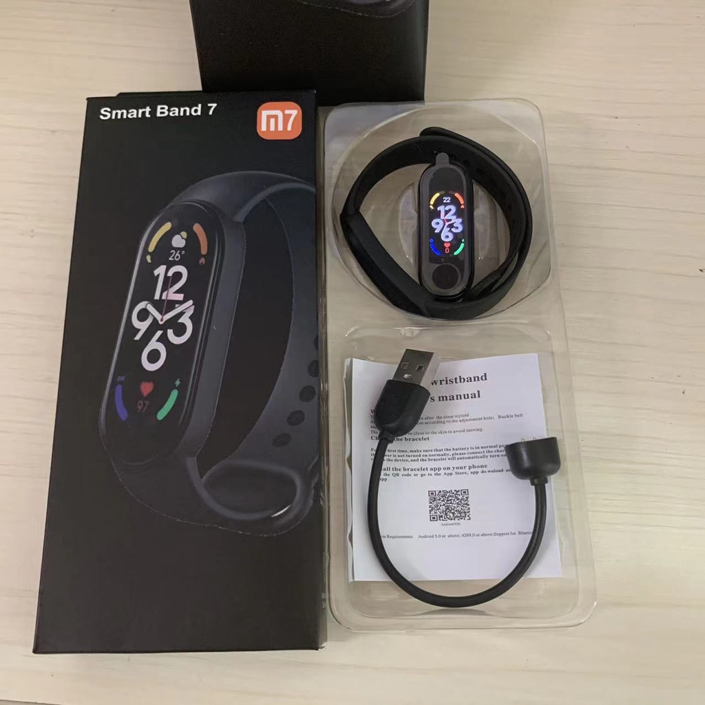 Đồng Hồ Thông Minh Xiaomi 2022 Xiao Mi Band 7 M7 Theo Dõi Sức Khỏe