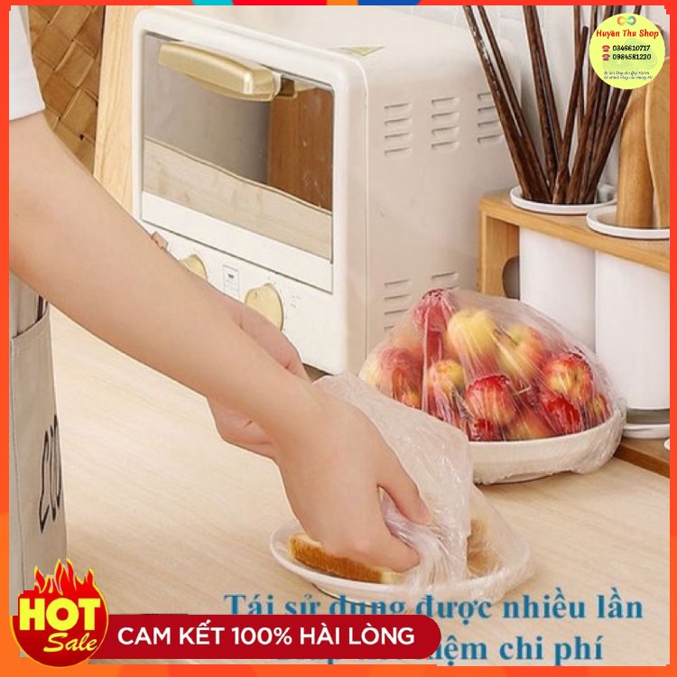 Túi 100c màng bọc thực phẩm co giãn siêu dai có chun hình gấu