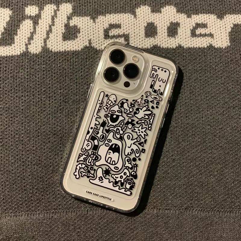 Ốp điện thoại hình trừu tượng thích hợp cho Apple 12 Iphone 13 Pro Max 11 Xr/xs 7/8p 0ou2