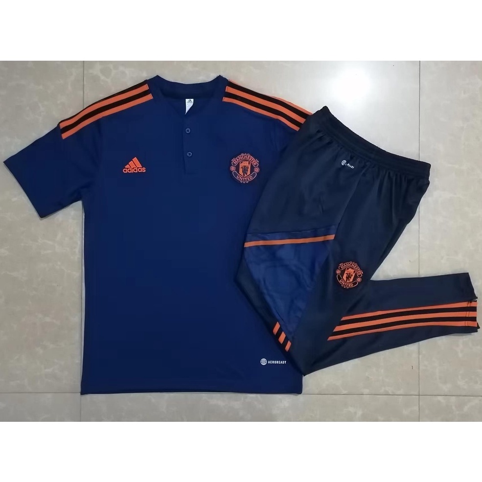 Áo Thun Polo Tay Ngắn In Chữ Manchester United Size 22-23