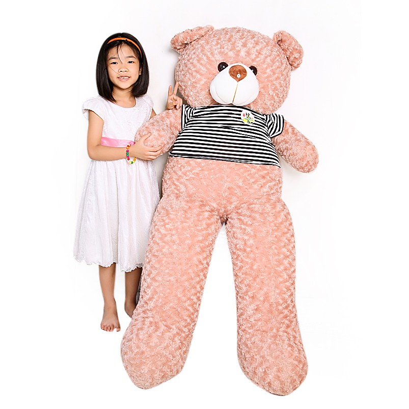 (Ảnh thật kèm video ) Gấu bông teddy Khổ vải 1m8 cao 1m6 màu vani hàng cao cấp