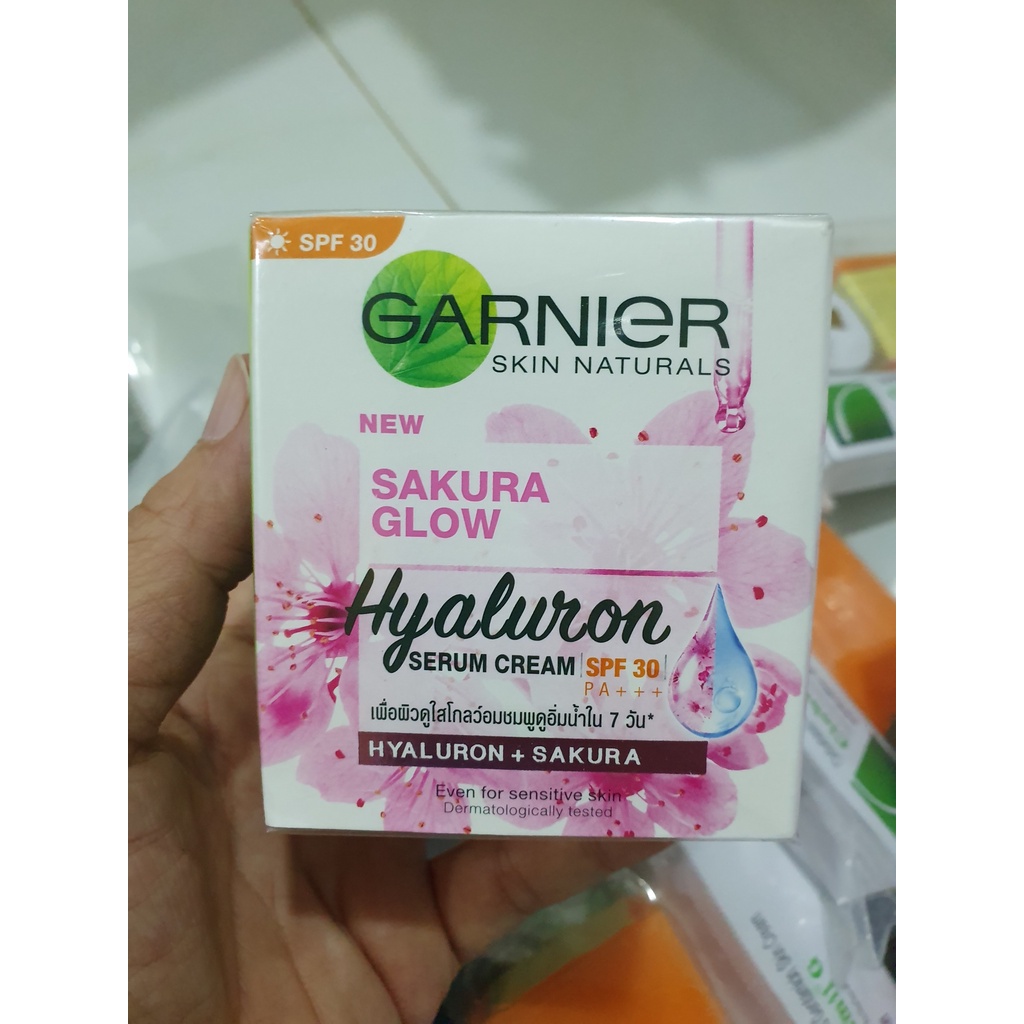 MẪU MỚI 💯CHÍNH HÃNG💯Kem dưỡng trắng da 《Garnier Sakura White SPF 30》 Thái Lan