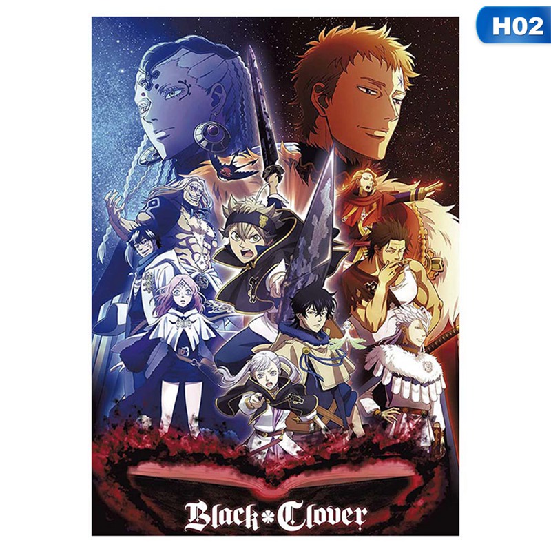 flowersqueen Poster Anime Black Clover Asta Tin Sign Dán Tường