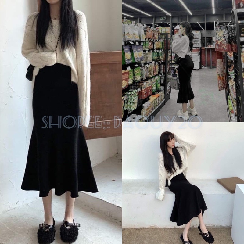 Chân váy đuôi cá & Cv xếp li dài🌸FREESHIP EXTRA🌸chất UMi sang chảnh thướt tha