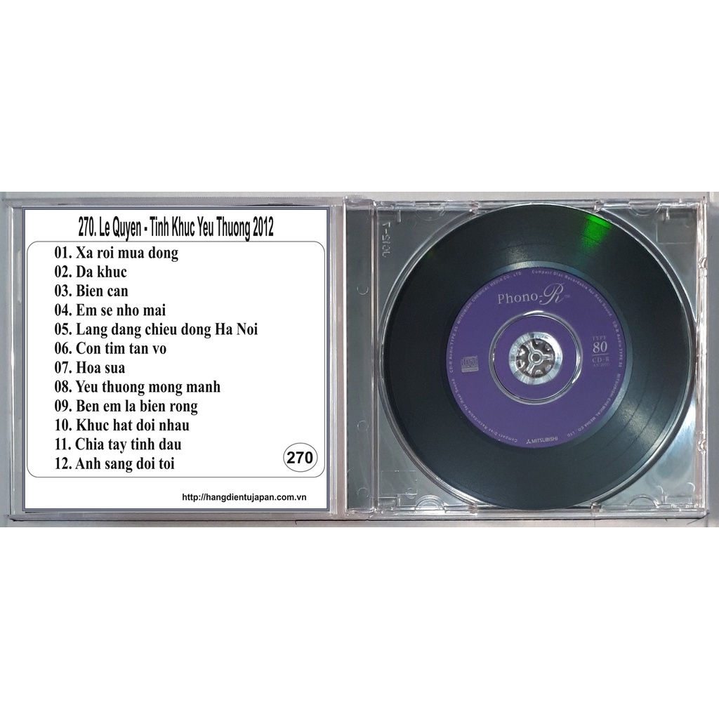 Bộ 6 CD ca sĩ Lệ Quyên ( 267 - 272 )