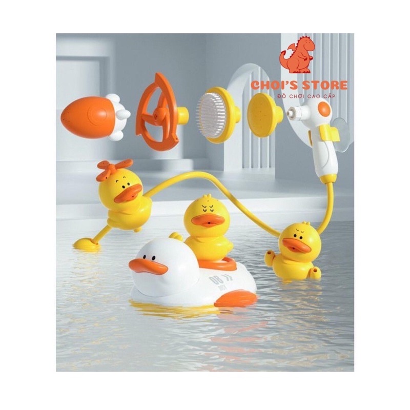 Đồ chơi nhà tắm Vòi sen Vịt bụng bự 7 chức năng