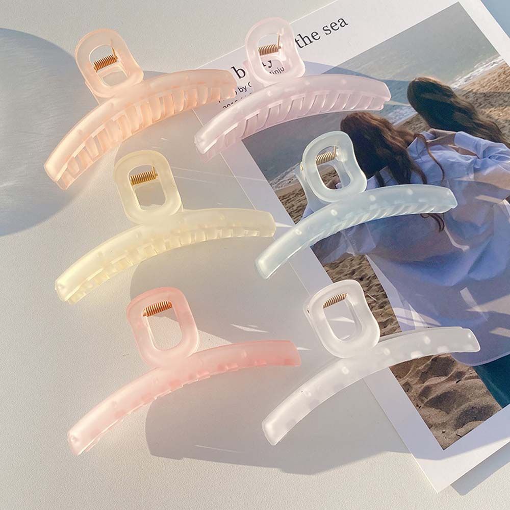 [Hàng mới về] Kẹp tóc càng cua bằng acrylic màu sắc ngọt ngào phong cách Hàn Quốc