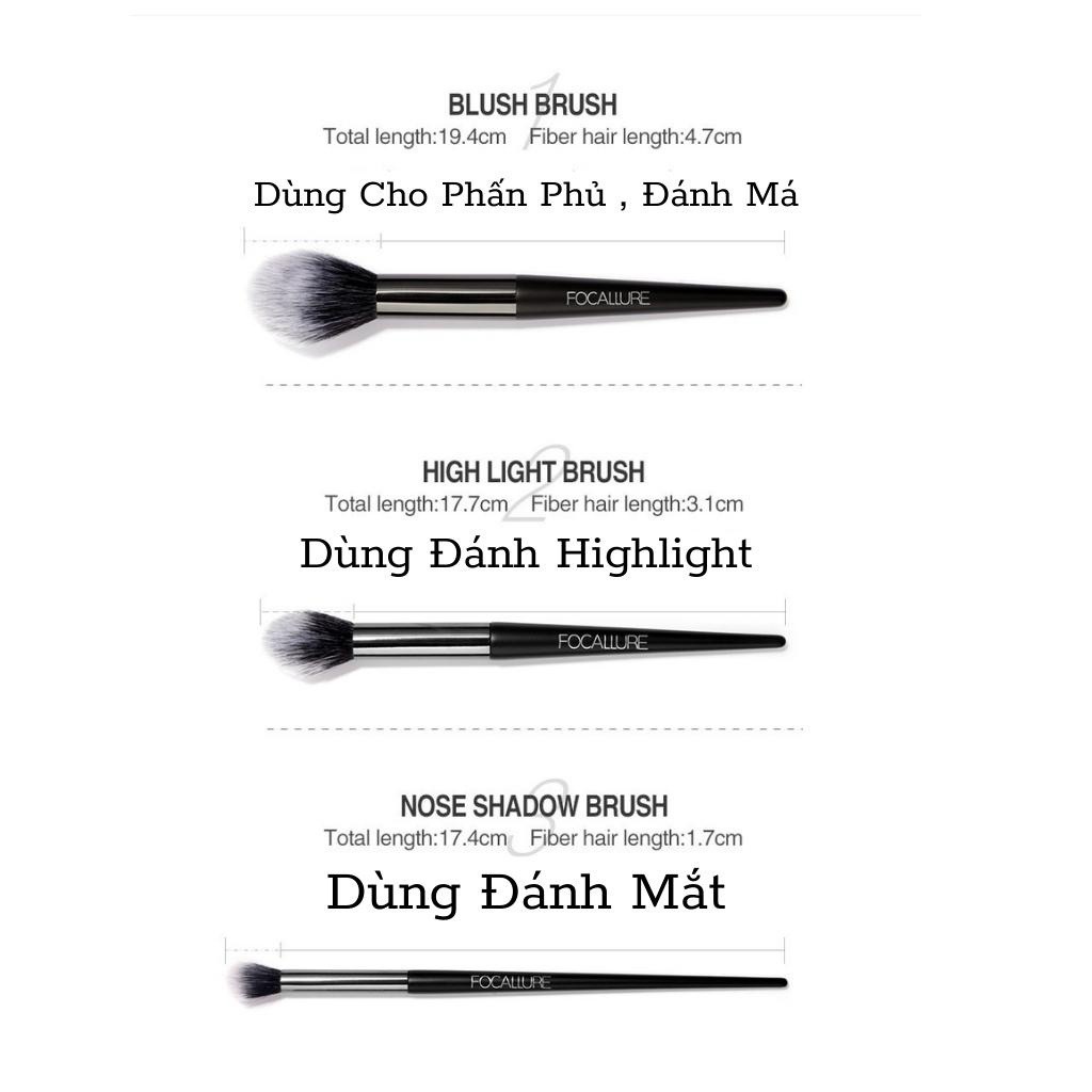Bộ 6 cọ trang điểm FOCALLURE