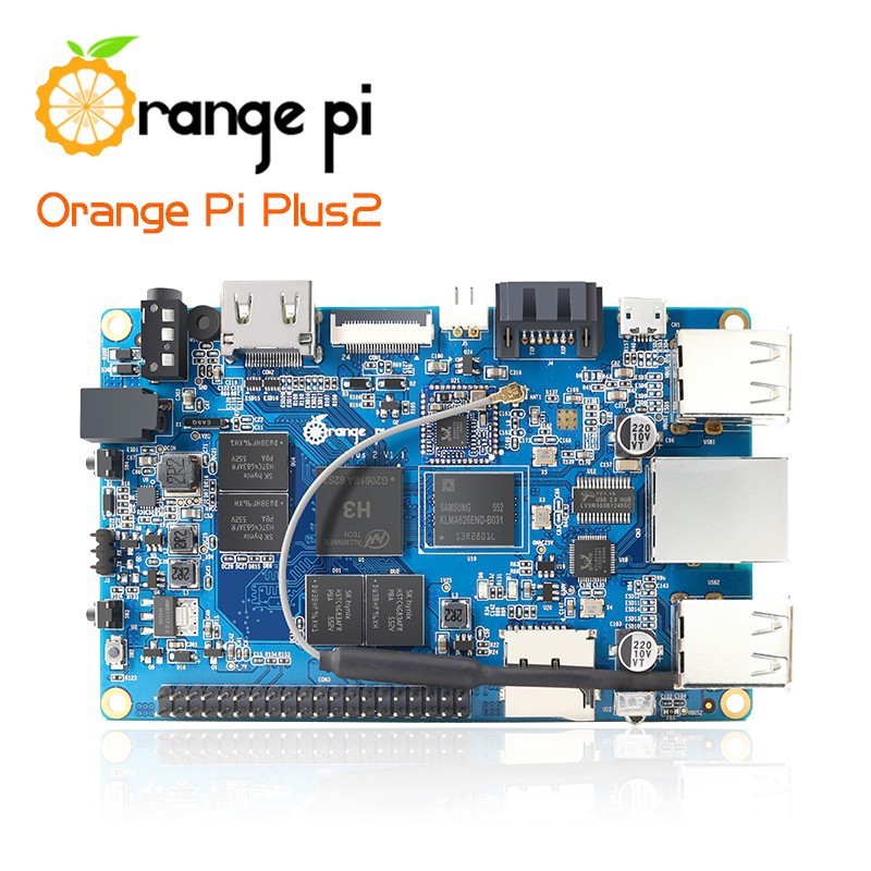 Máy tính nhúng Orange PI Plus 2 chip H3 RAM 2GB đủ LAN WIFI thêm cả cổng SATA nối ổ cứng | WebRaoVat - webraovat.net.vn