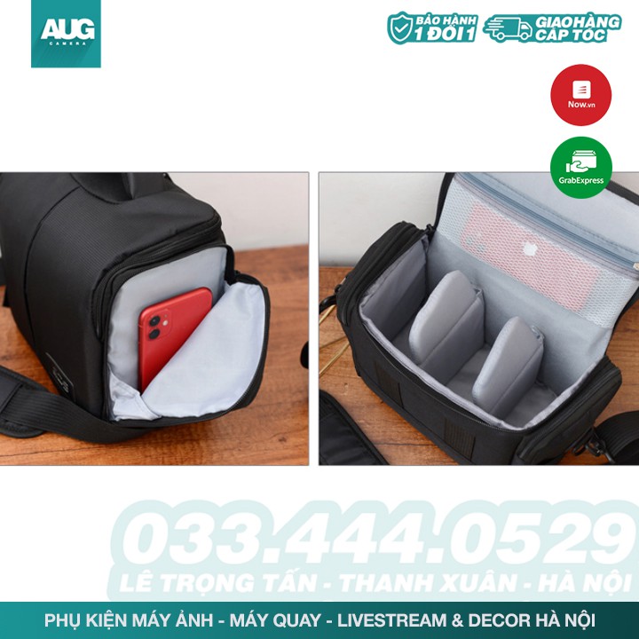 Túi đeo máy ảnh canon nikon FULL SIZE thông dụng chống sốc chống nước - AUG Camera Hà Nội