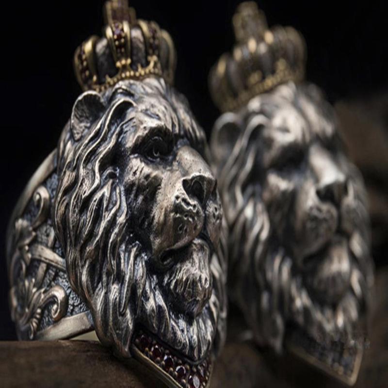 Nhẫn Hở Nam Họa Tiết Vua Sư Tử Simba Cổ Điển