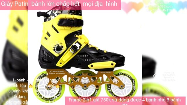 Frame giày patin 2in1 chấp hết mọi địa hình