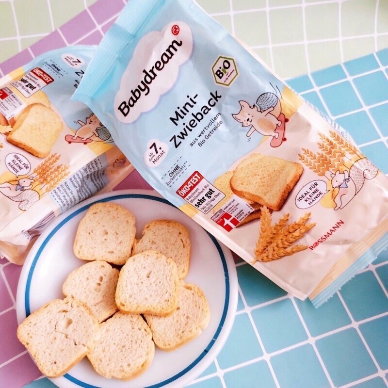 Bánh mì hữu cơ BabyDream Đức dành cho bé ăn dặm từ 7m