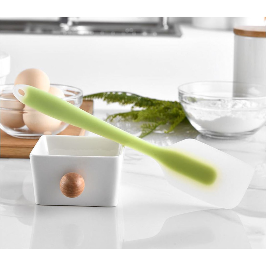 Spatula Màu Đục Lớn 27cm Nhiều Màu - Phới Trộn Silicon – Cây Vét Bột - Dụng Cụ Làm Bánh GB008S