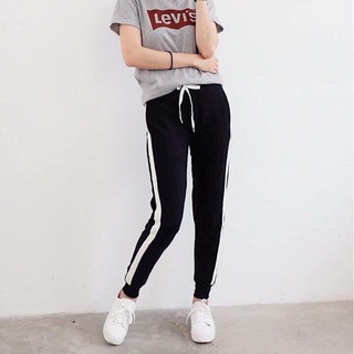 Quần Dài Jogger Nữ Co Giản bo Chân JG01(1 sọc)