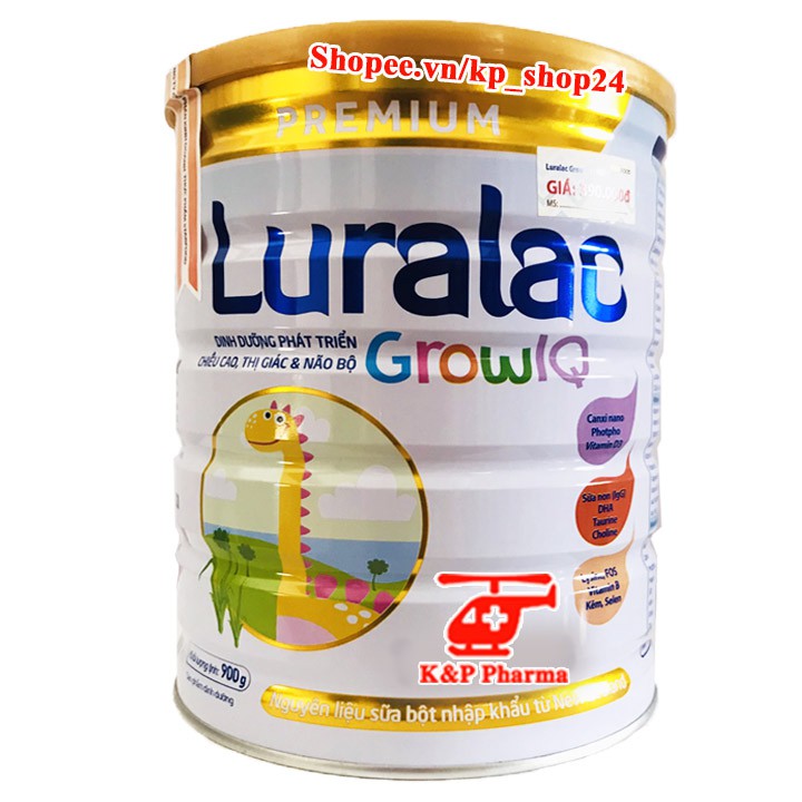 ✅ [CHÍNH HÃNG] Sữa tăng chiều cao Luralac Grow IQ StarFood 900g - Dinh dưỡng phát triển chiều cao, thị giác và não bộ