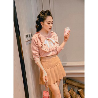 Áo len bèo nơ Quảng Châu cao cấp