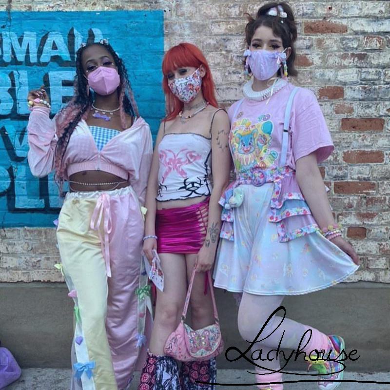 Áo Croptop Hai Dây Hở Lưng In Họa Tiết Bướm Quyến Rũ Dành Cho Nữ