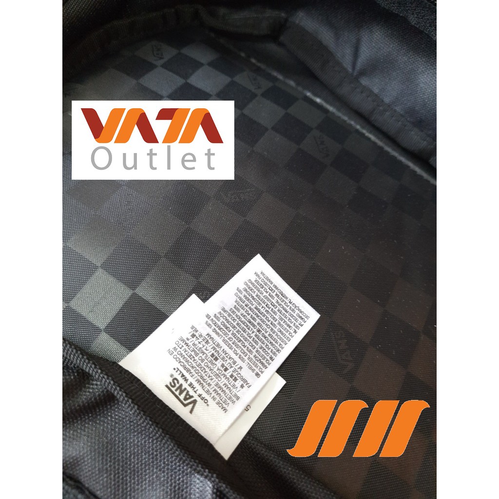 Balo Vans đi học xuất dư xịn màu trơn logo bự