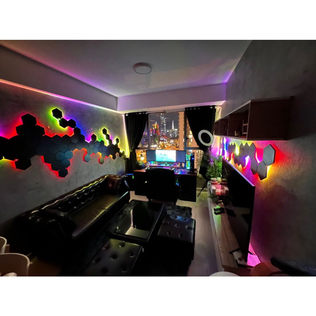 Tấm formex lục giác trang trí góc gaming dày 1cm | BigBuy360 - bigbuy360.vn