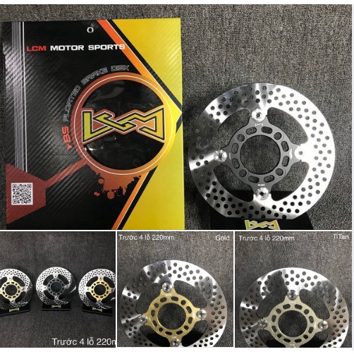 ĐĨA THẮNG  WAVE S110 / FULED  220mm -240 -260MM (4LỖ) LCM  / NCY ( TAIWAN )