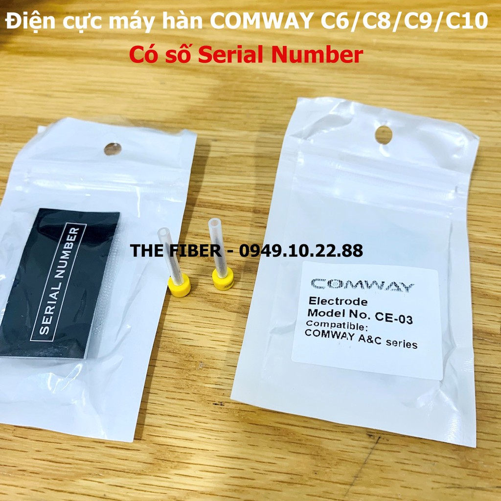 Điện cực máy hàn sợi quang COMWAY C6 C8 C9 C10 (CE-03) - Có số serial number