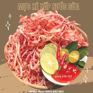 Mực xé hấp nước dừa | mực xé sợi hấp nước dừa | món ăn vặt | loại 200gr,300gr,500gr