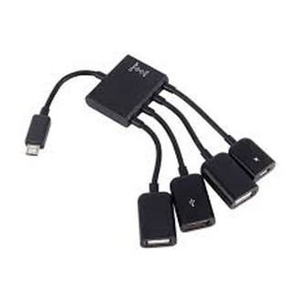 Cáp chia cổng otg micro usb ra 3 cổng usb