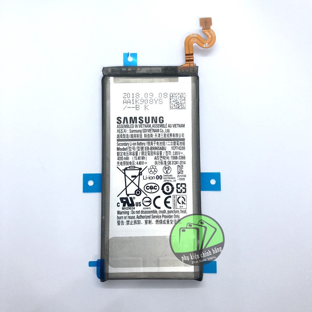 Pin SamSung Galaxy Note 9  Dung lượng 4000mAh. Tặng kèm cáp Type C