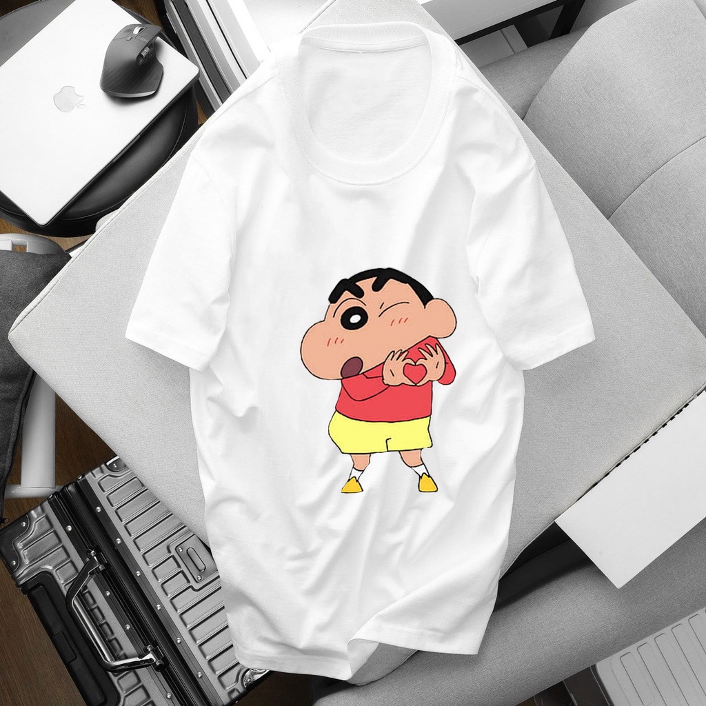 Áo thun cotton da cá có hình nhân vật shin không ai có ,hàng mẫu mới siêu hot - p141