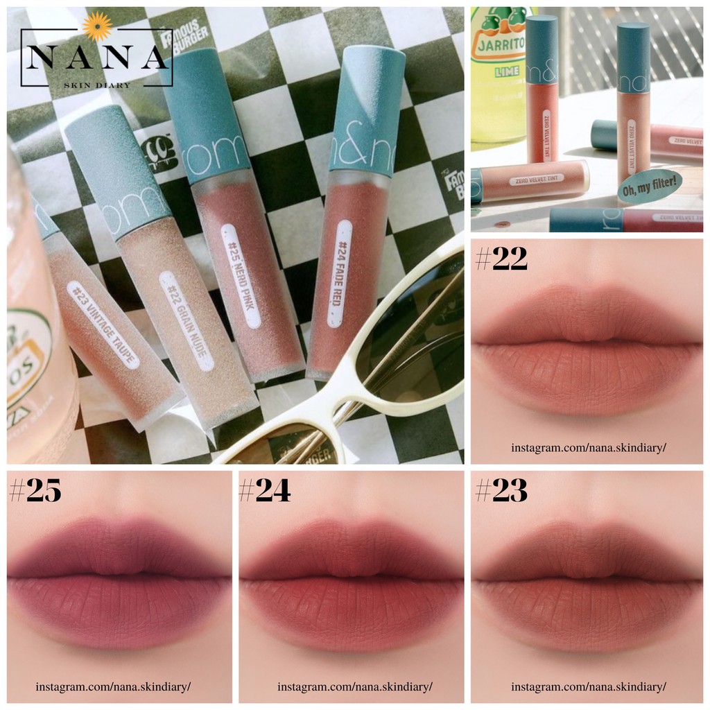 [New 22-25] Son Kem Mịn Romand Zero Velvet Tint 2021