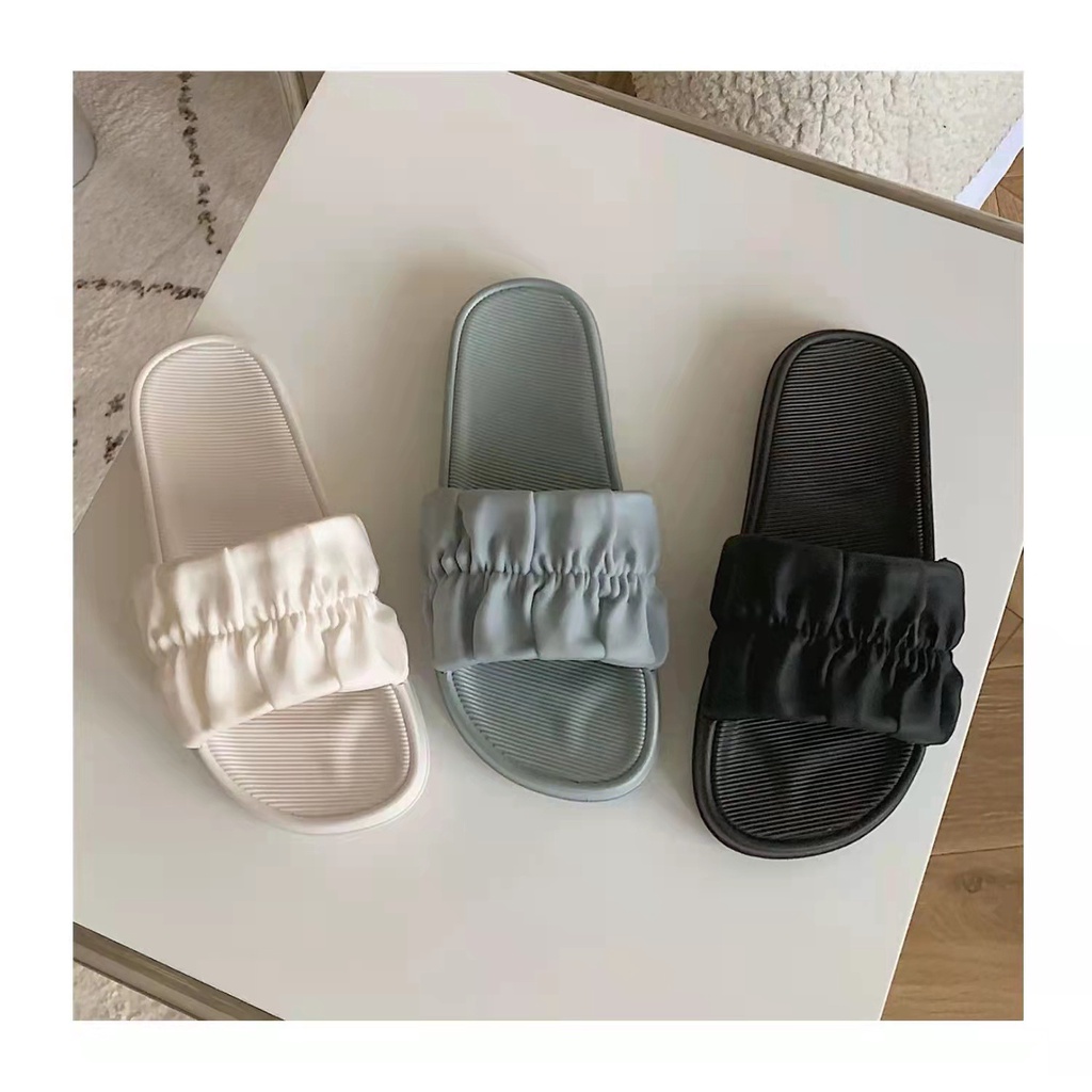 Dép nữ quai ngang bèo nhún phong cách Hàn Quốc siêu dễ thương DiepNgan Clothing