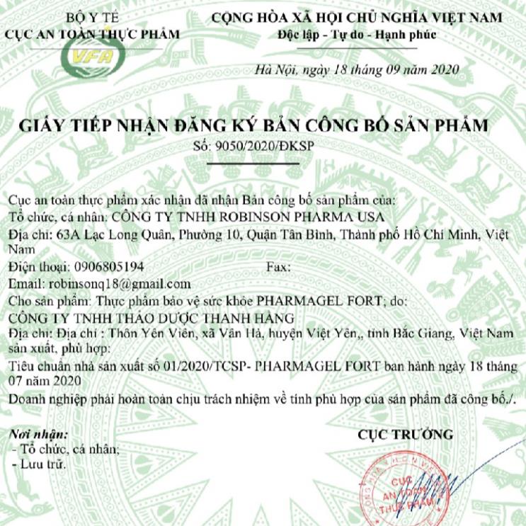 Pharmagel Fort- Hỗ trợ bổ sung vitamin giúp bồi bổ sức khỏe, tăng cường miễn dịch của cơ thể (100 viên)