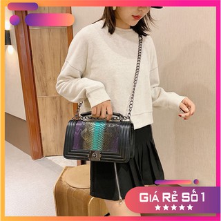 Túi xách nữ đeo chéo CL Boy vân da trăn cực tinh xảo quý phái TX09 túi đeo chéo TX Chip Xinh