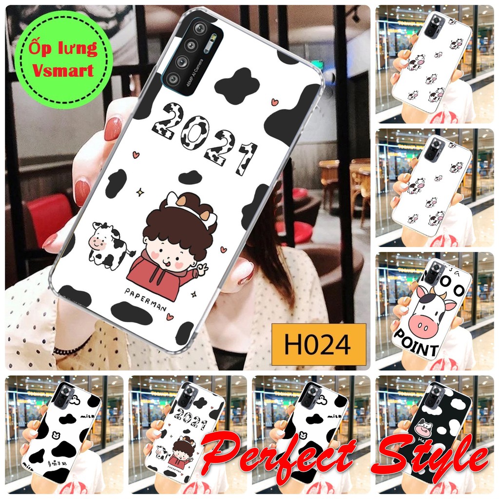 Ốp lưng silicon in UV Bò sữa Vsmart Live 4 joy 3 joy 4 active 3 , star 3 , active 1 plus , joy 1 plus joy 3 star 5 aris