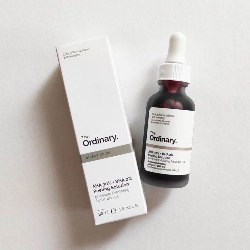 Serum peel da hoá học The Ordinary AHA 30% + BHA 2% Peeling Solution