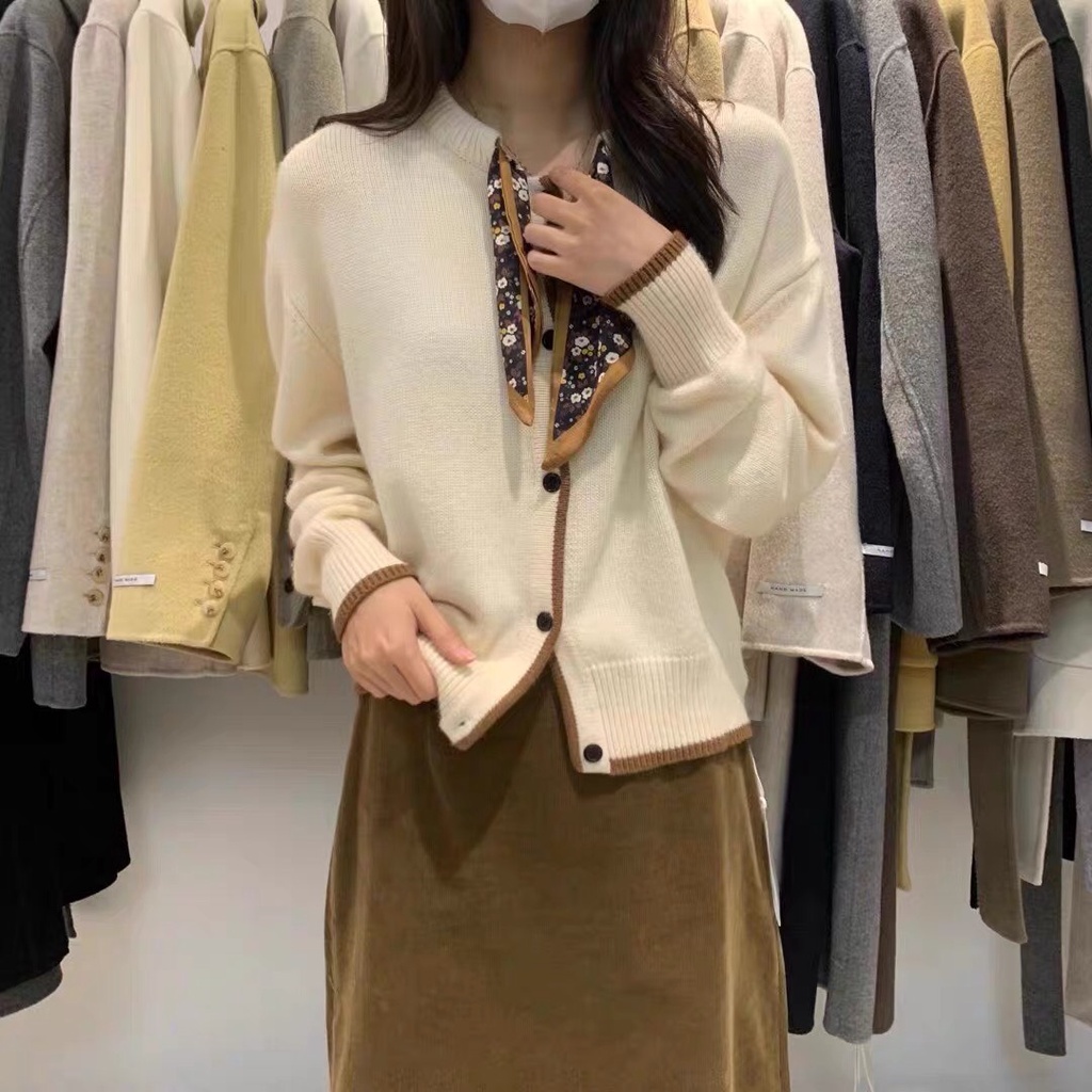 Áo len phối nơ họa tiết Forgirl kiểu vintage dáng ôm | BigBuy360 - bigbuy360.vn