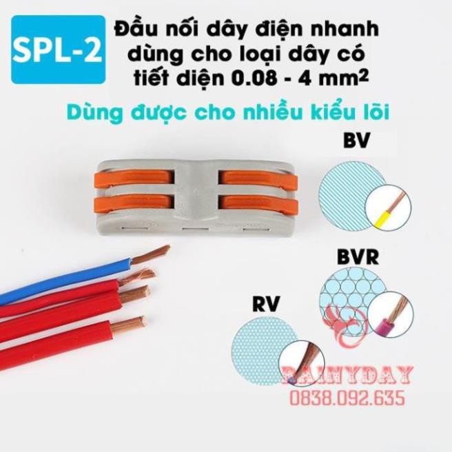 Đầu khớp cút cầu nối nhanh dây điện siêu nhanh siêu tiện lợi 2P 2 đầu 4 cổng an toàn thông minh [Mã FREESHIP.XTRA]