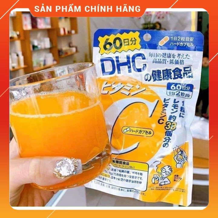 Viên uống Vitamin c dhc Nhật [CHUẨN NỌI ĐỊA] Viên vitamin c dhc 60 ngày 120 viên