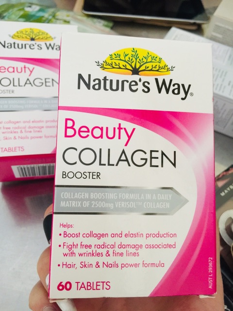 Viên uống đẹp da Beauty Collagen Booster Nature's Way 60 viên của Úc - Hàng xách tay Úc chính hãng