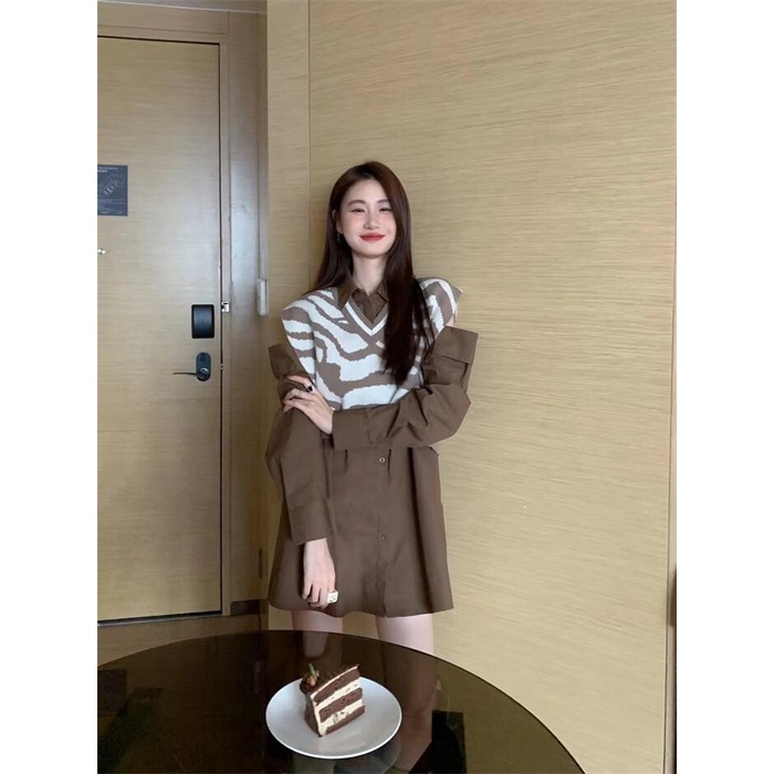 ZHELIHANGFEI Áo Dệt Kim Sát Nách Lưng Cao Quyến Rũ Dễ Phối Đồ