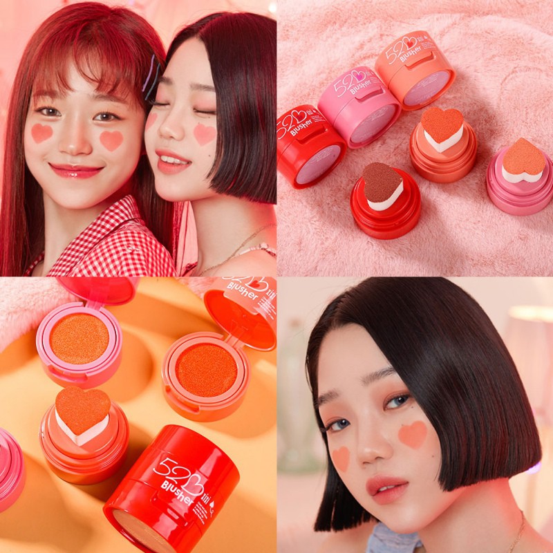 [Hàng mới về] Phấn nước má hồng hình trái tim dưỡng ẩm sáng da lâu trôi | BigBuy360 - bigbuy360.vn