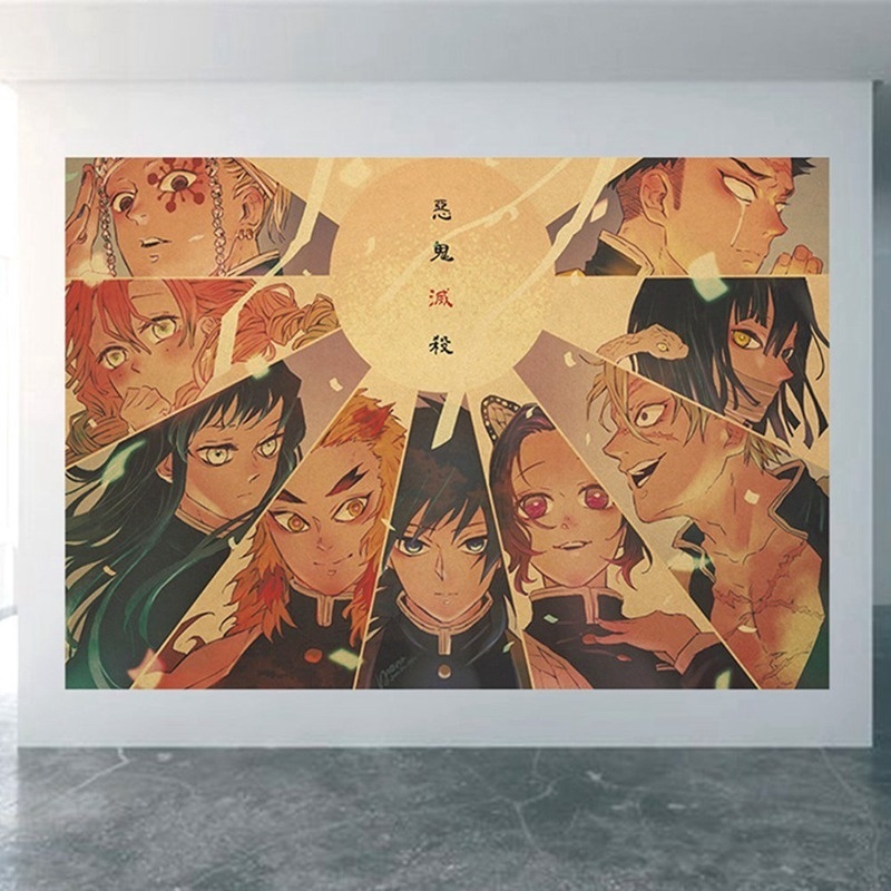 Poster họa tiết in hình nhân vật anime độc đáo chất lượng cao tiện dụng 