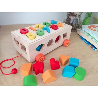 Xe thả hình khối ghép số