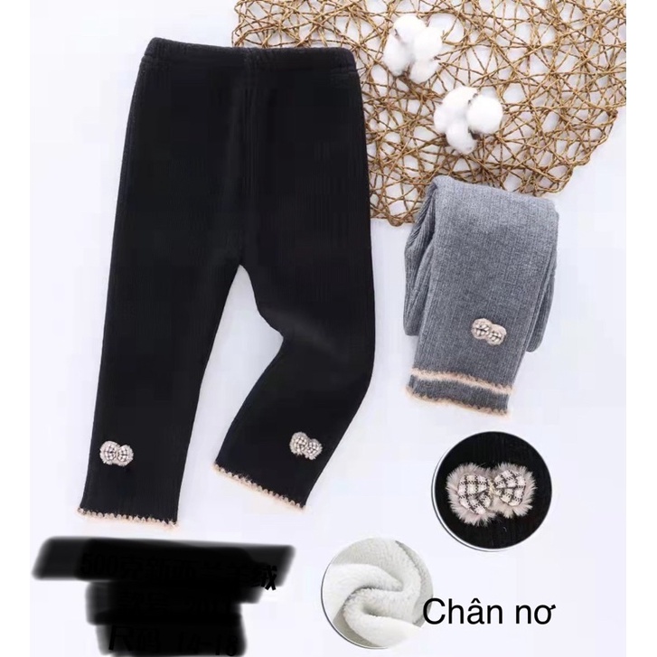 Quần legging len lót lông hàng quảng châu cho bé