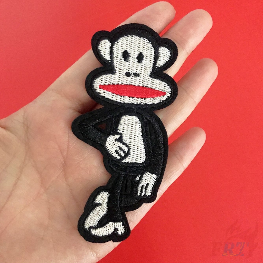 ☸ Thương Hiệu Thời Trang - Paul Homme Sắt Trên Vá ☸1 Sticker Ủi Thêu Hình Paul Frank