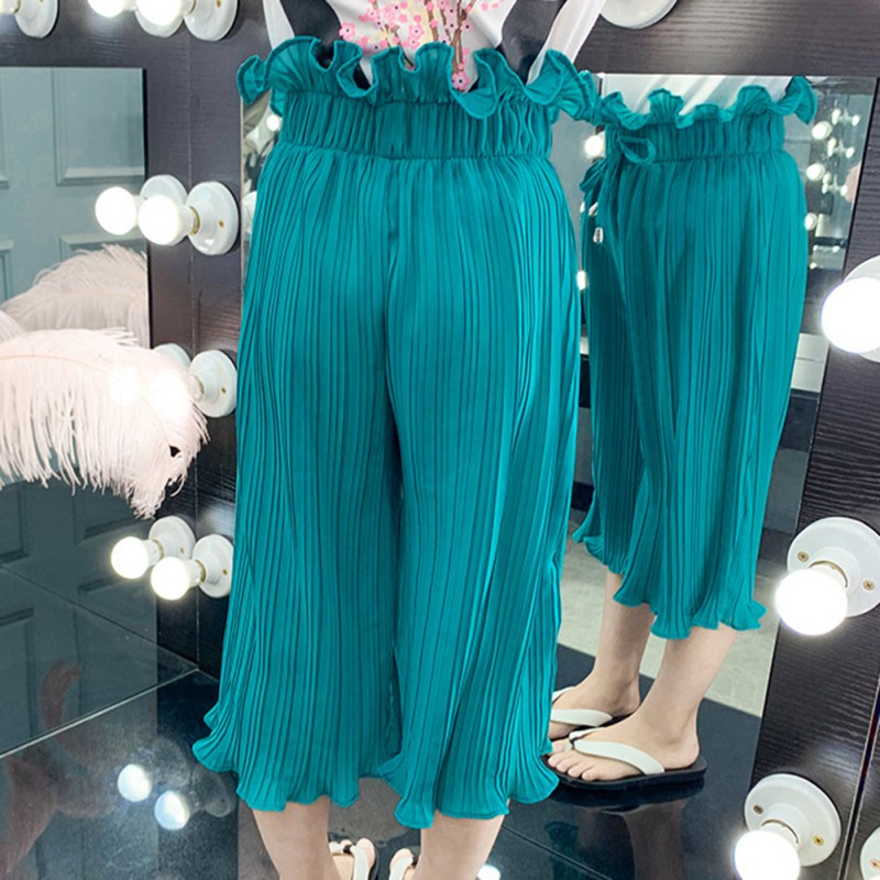 Quần Thể Thao Ngắn Màu Trơn Bằng Cotton Chống Muỗi Cho Bé Gái