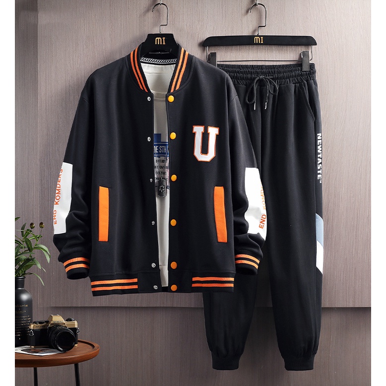 Bộ Quần Áo Nam Nữ Unisex Áo Khoác Chữ U Phối Quần Dài Bo Gấu Zenkonu AO KHOAC NAM 1000040 + QUAN NAM 1000098