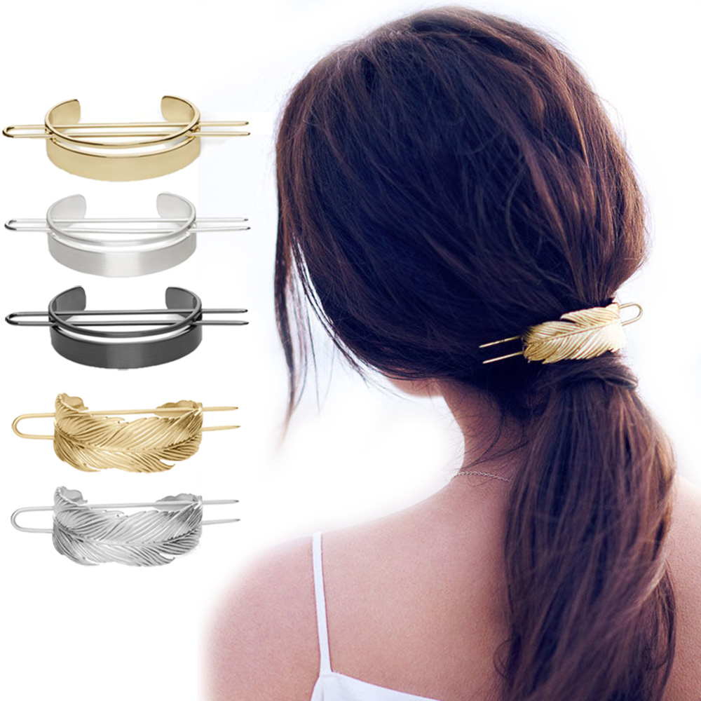 Kẹp tóc tròn bằng hợp kim cao cấp dành cho nữ
