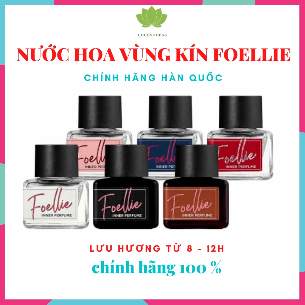 Nuoc Hoa Vung Kín - Nước Hoa Vùng Kín Foellie Chính Hãng - Khử mùi - Hôi vùng kín - Follie (Thơm, Quyến rũ) - Mùi ngọt!